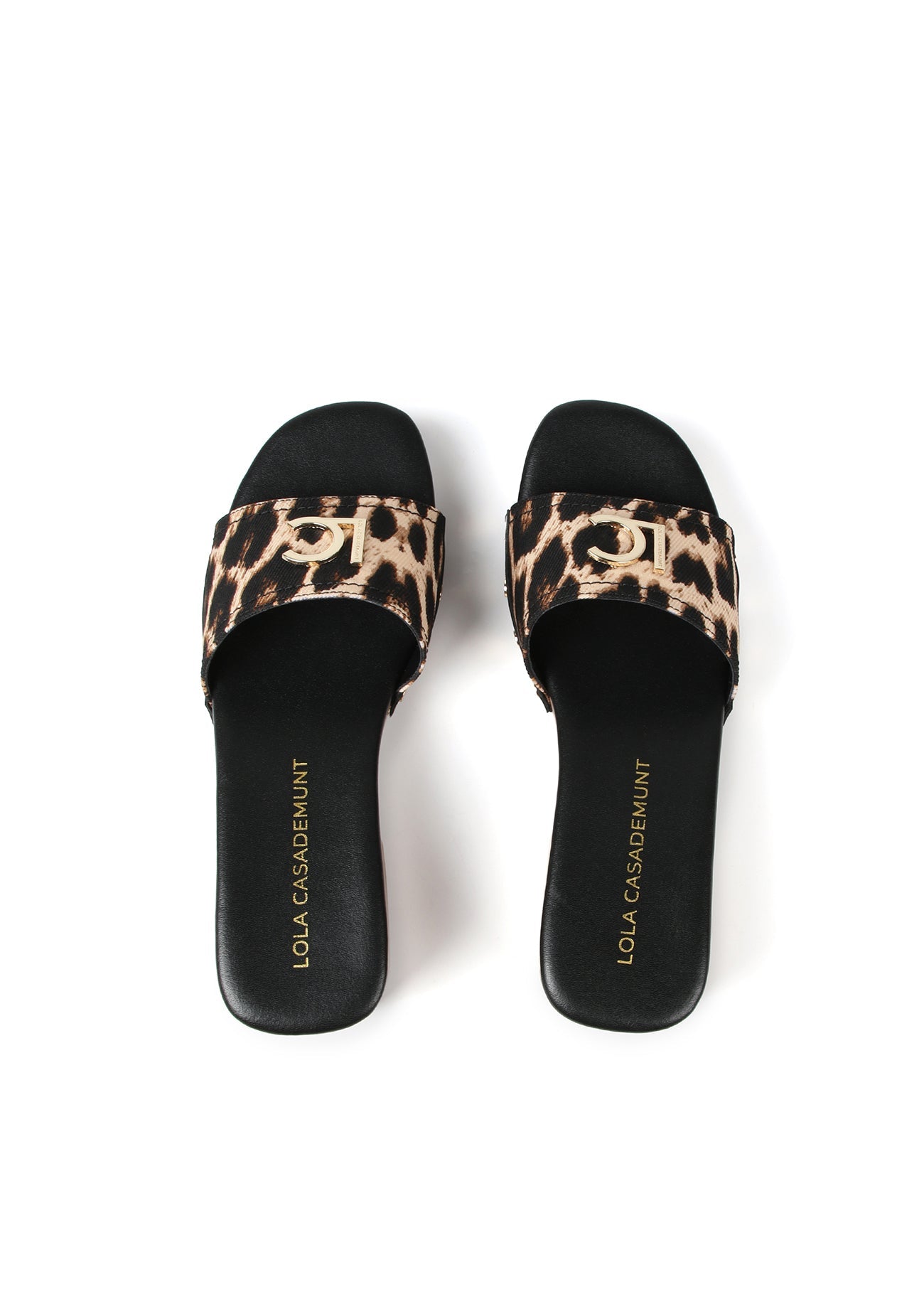 Leopard print fabric clogs