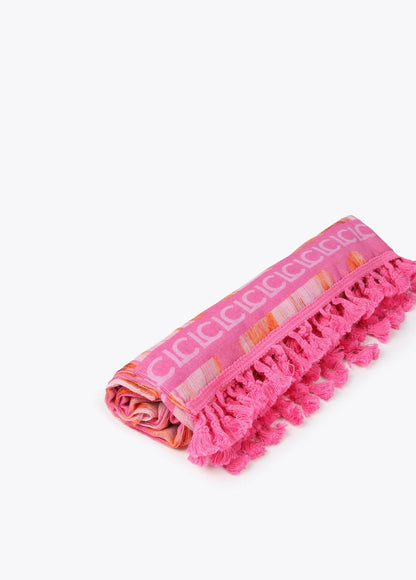 Pink zebra print wrap