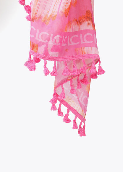 Pink zebra print wrap