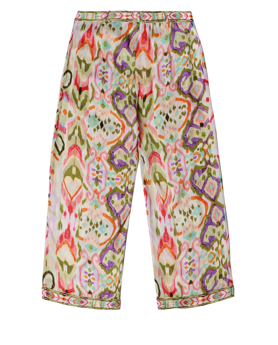 ls2514017-227-printed silk culottes-pink-blue
