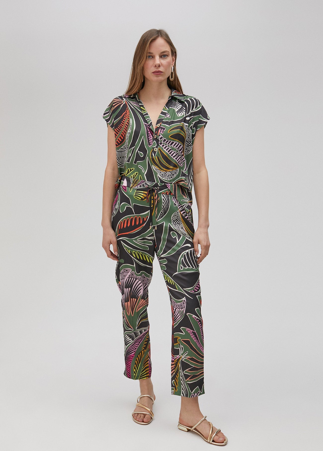 Floral print joggers