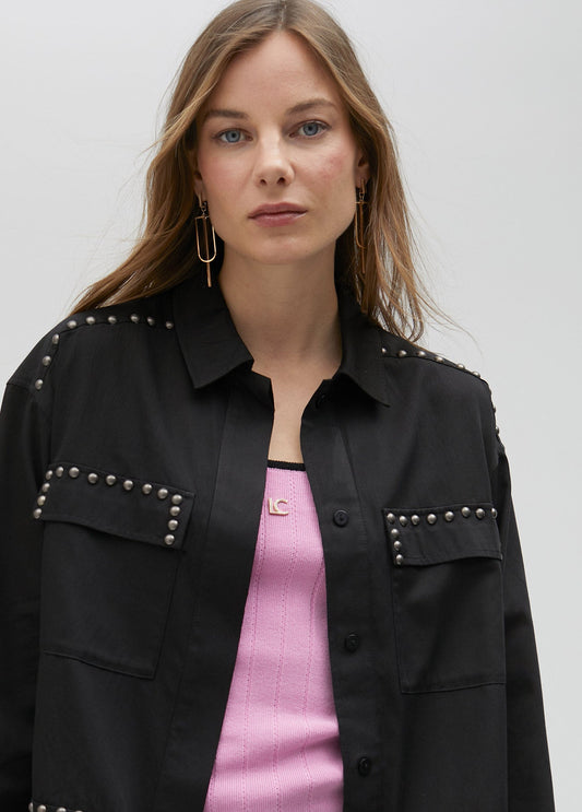 Studded overshirt