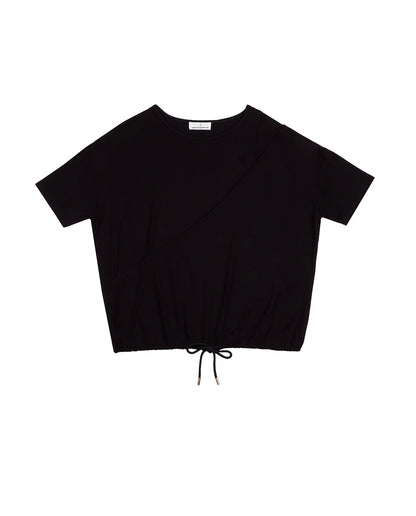 ls2515013-00n-short-sleeved studded t-shirt-black