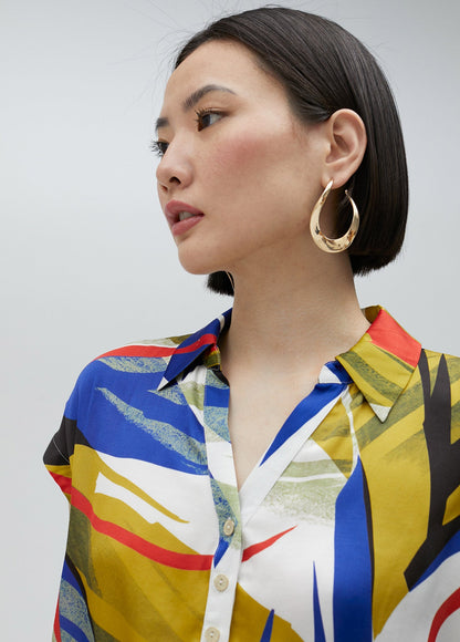 Tropical print shirt