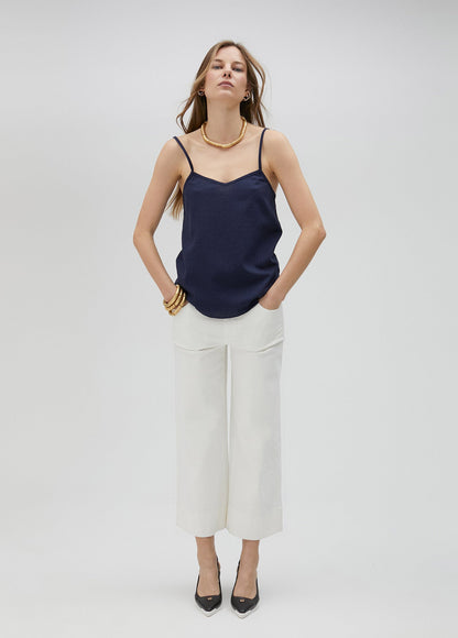 Strappy top with rhinestones