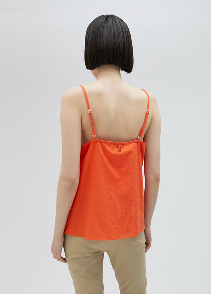 Strappy top with rhinestones