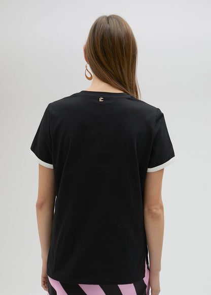 T-shirt with embroidered LC pocket