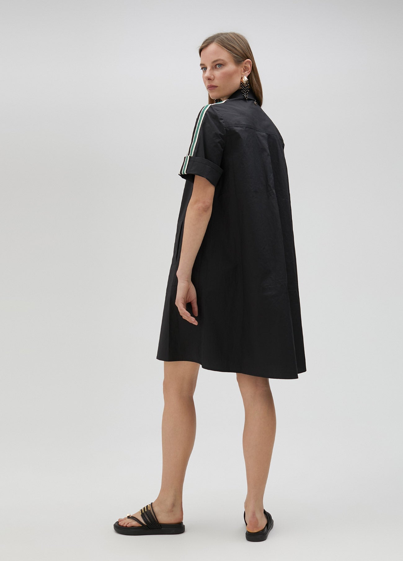 Midi shirt dress