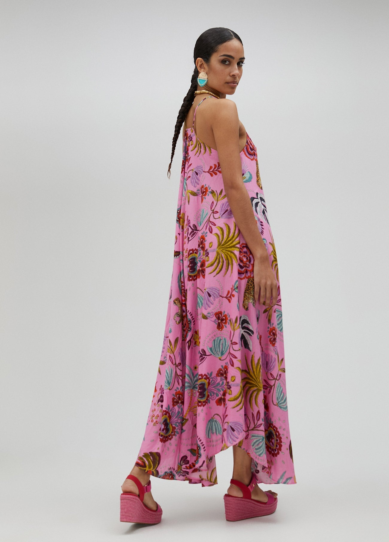 Long printed dress