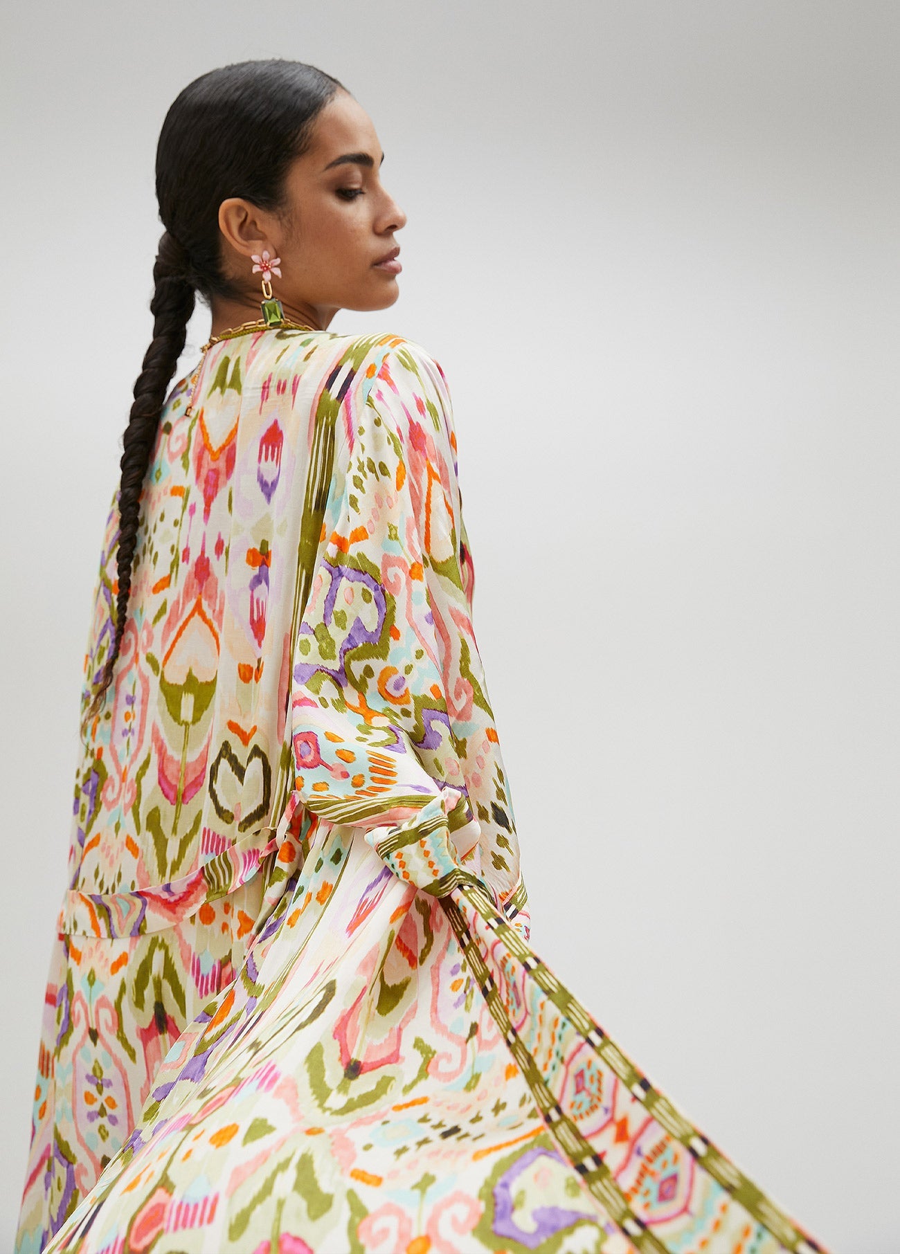 Kimono with kimono sleeves