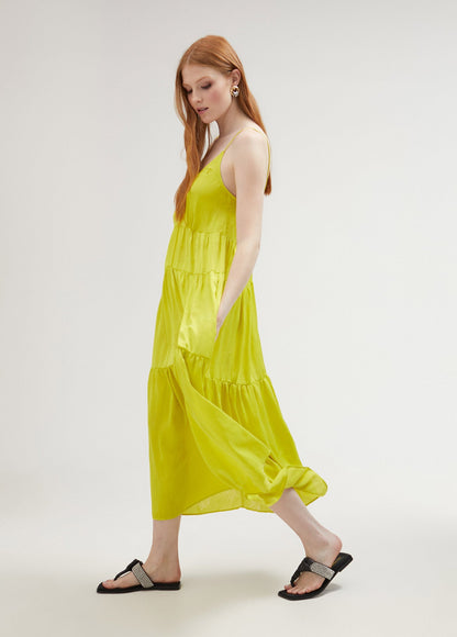 Ruffled strappy dress