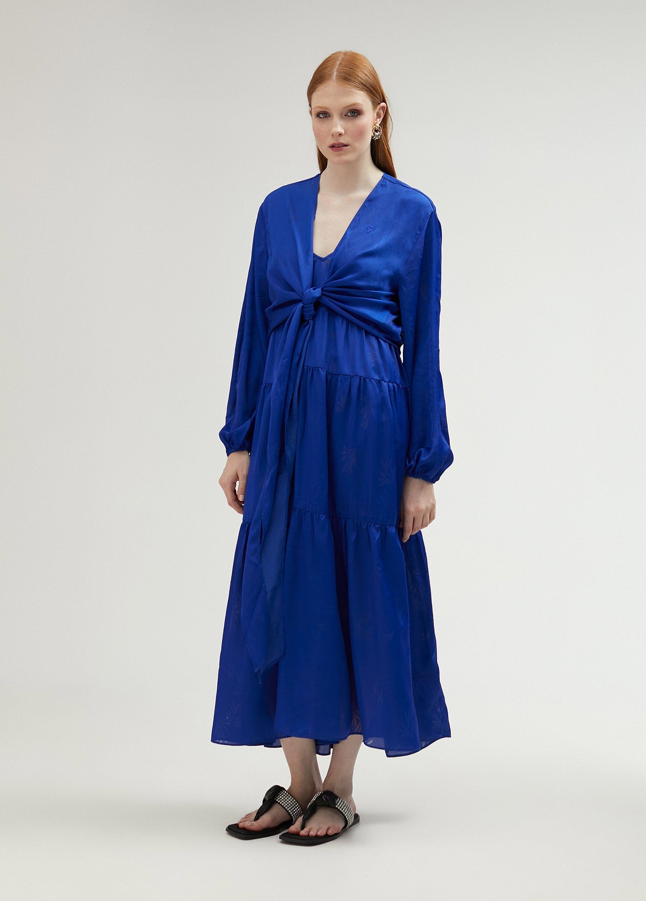 Ruffled strappy dress