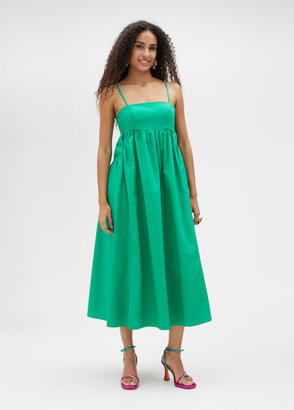 Long dress with thin straps