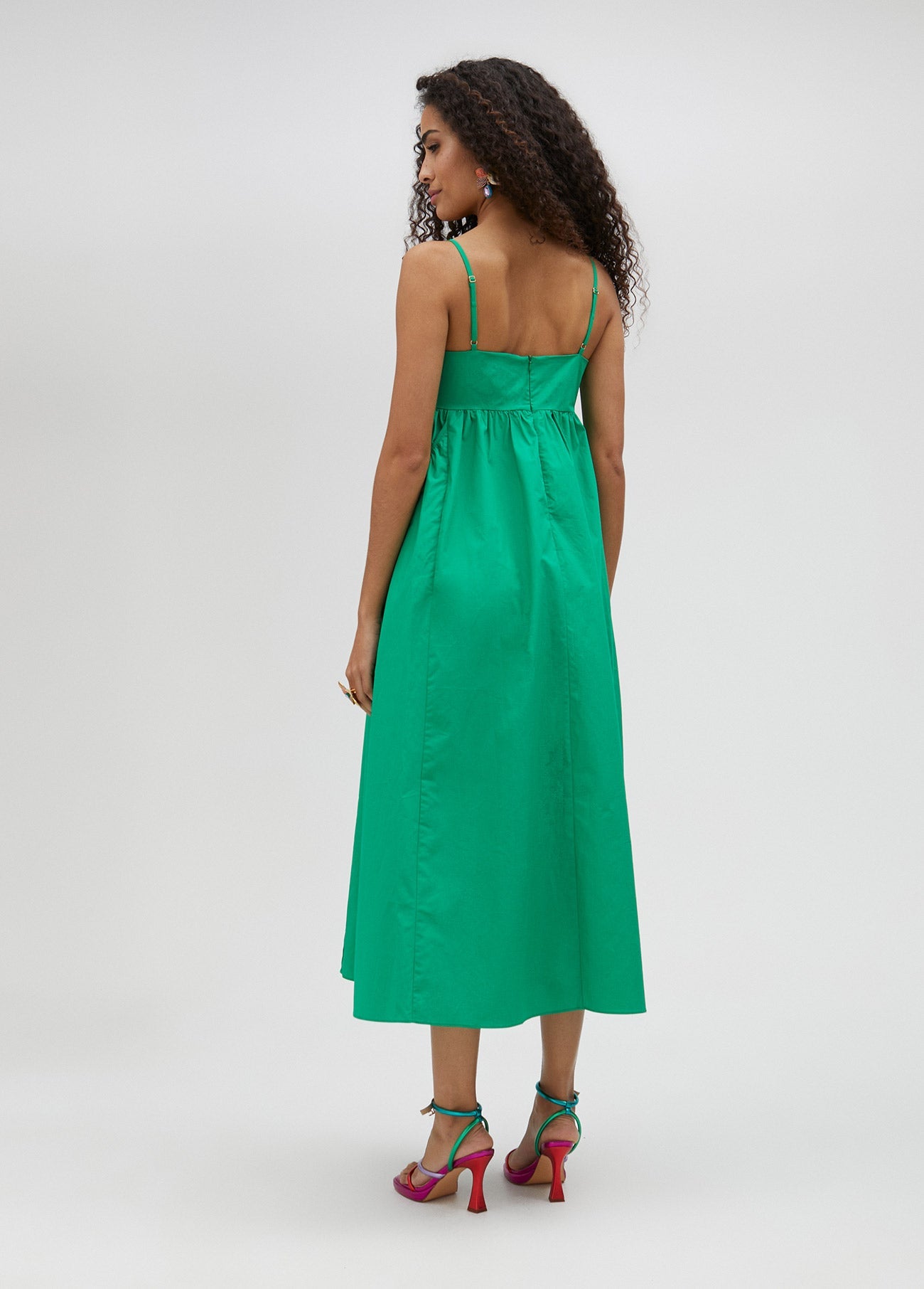 Long dress with thin straps