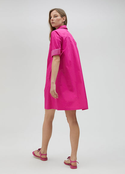 Dress with rhinestone detail sleeves