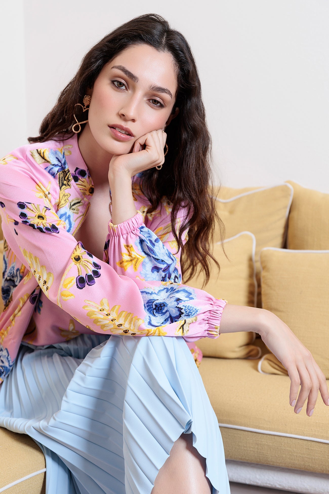 Satin Printed Bomber