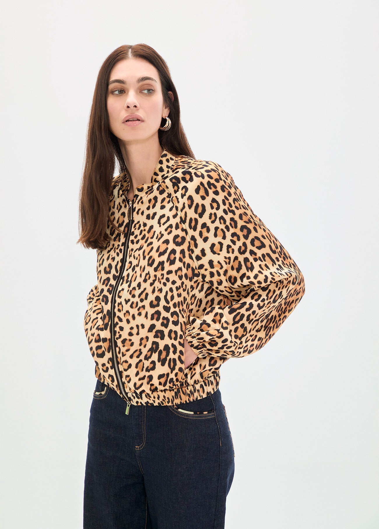Satin Printed Bomber