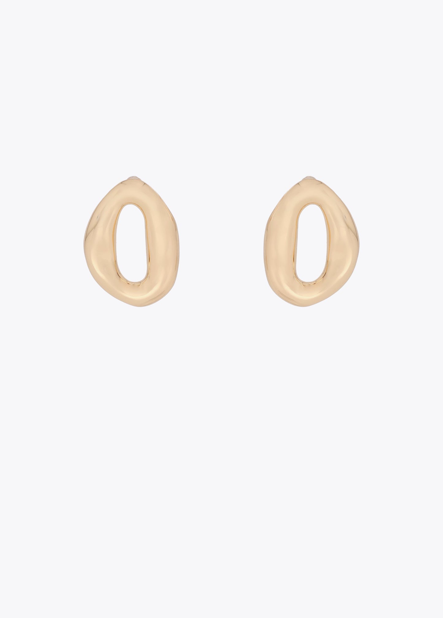 Embossed Metal Link Earrings