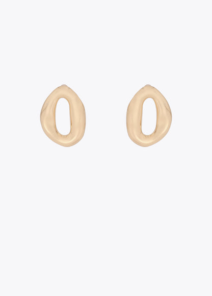 Embossed Metal Link Earrings