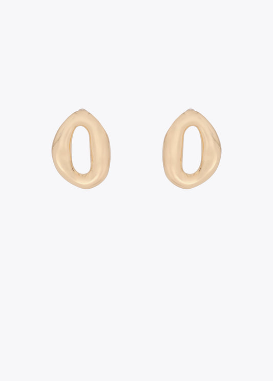 Embossed Metal Link Earrings