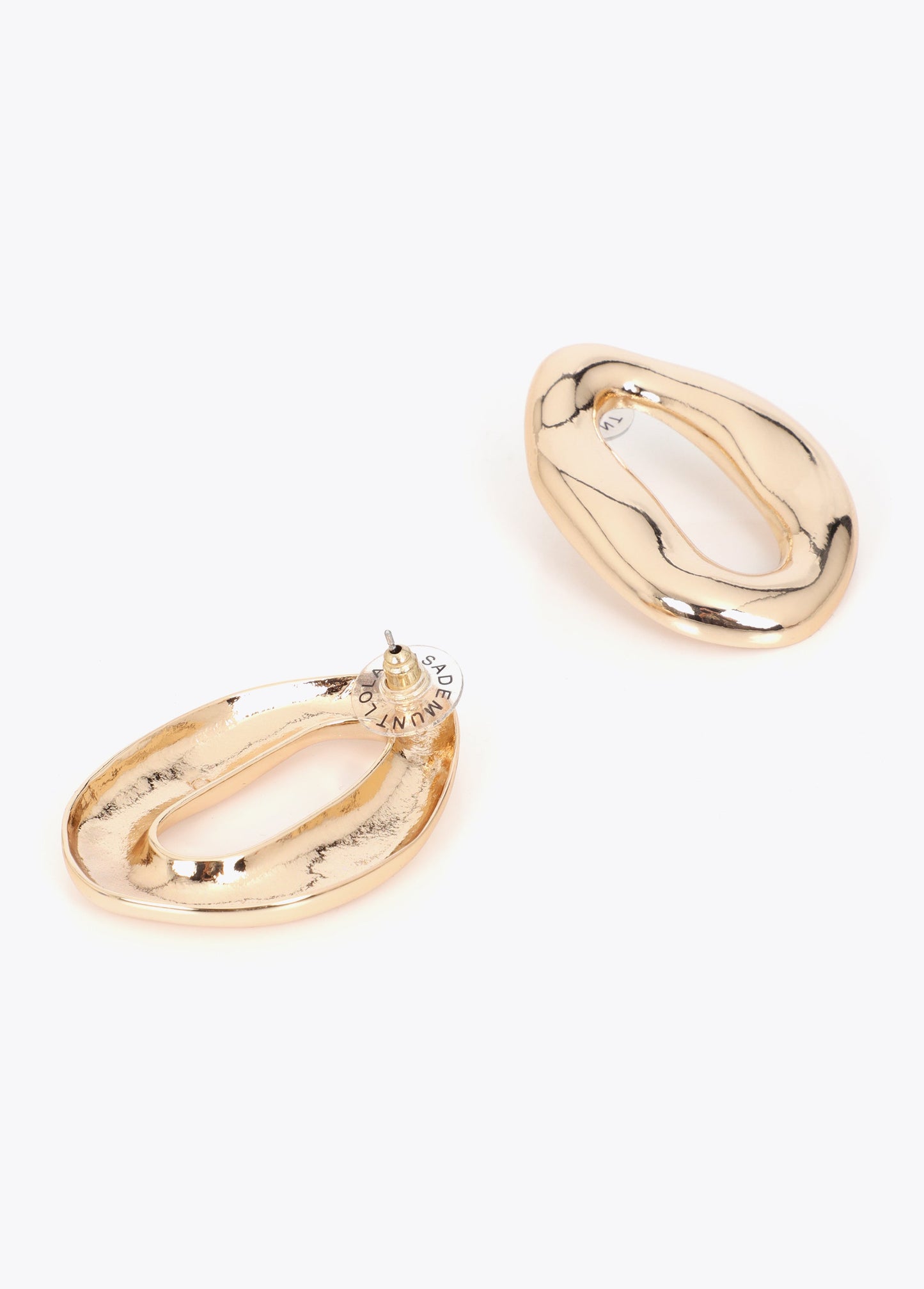 Embossed Metal Link Earrings