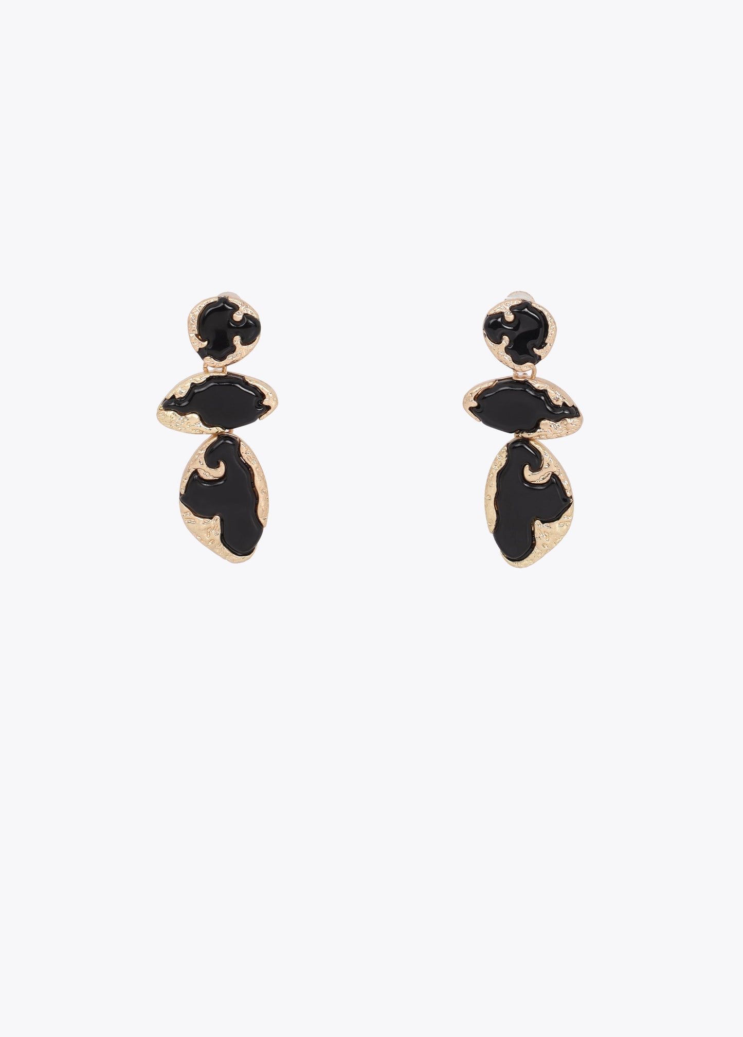 Metallic Lacquered Maxi Earrings