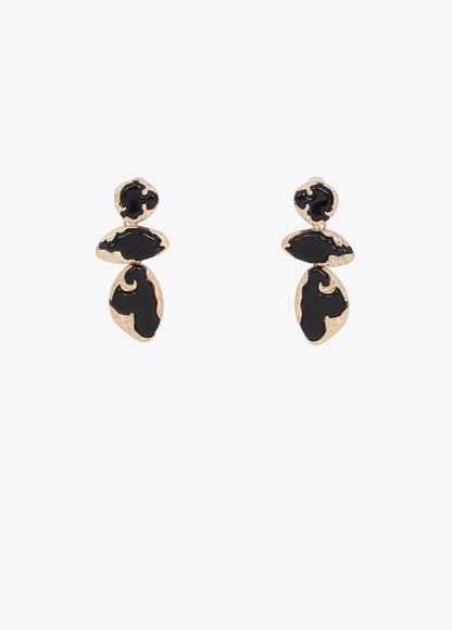 Metallic Lacquered Maxi Earrings