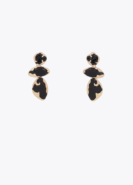 Metallic Lacquered Maxi Earrings