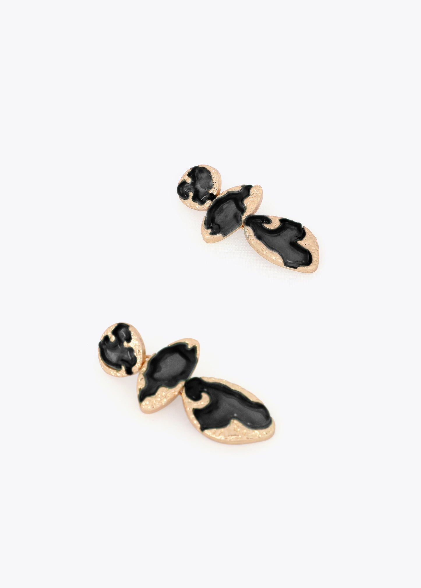 Metallic Lacquered Maxi Earrings