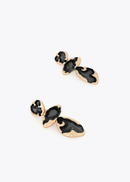 Metallic Lacquered Maxi Earrings