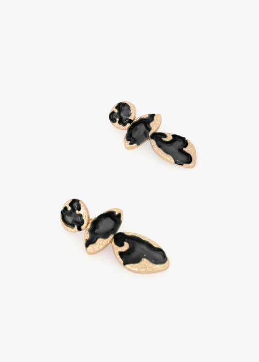 Metallic Lacquered Maxi Earrings
