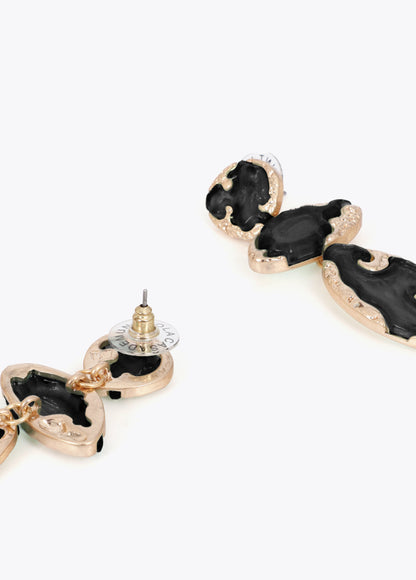 Metallic Lacquered Maxi Earrings