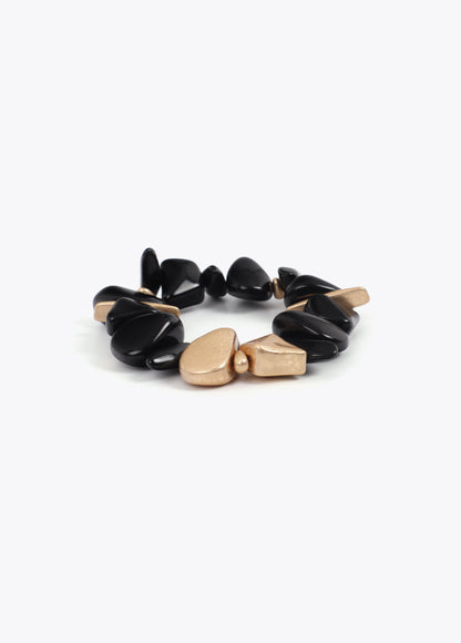 Elastic Bracelet with Metallic Pieces