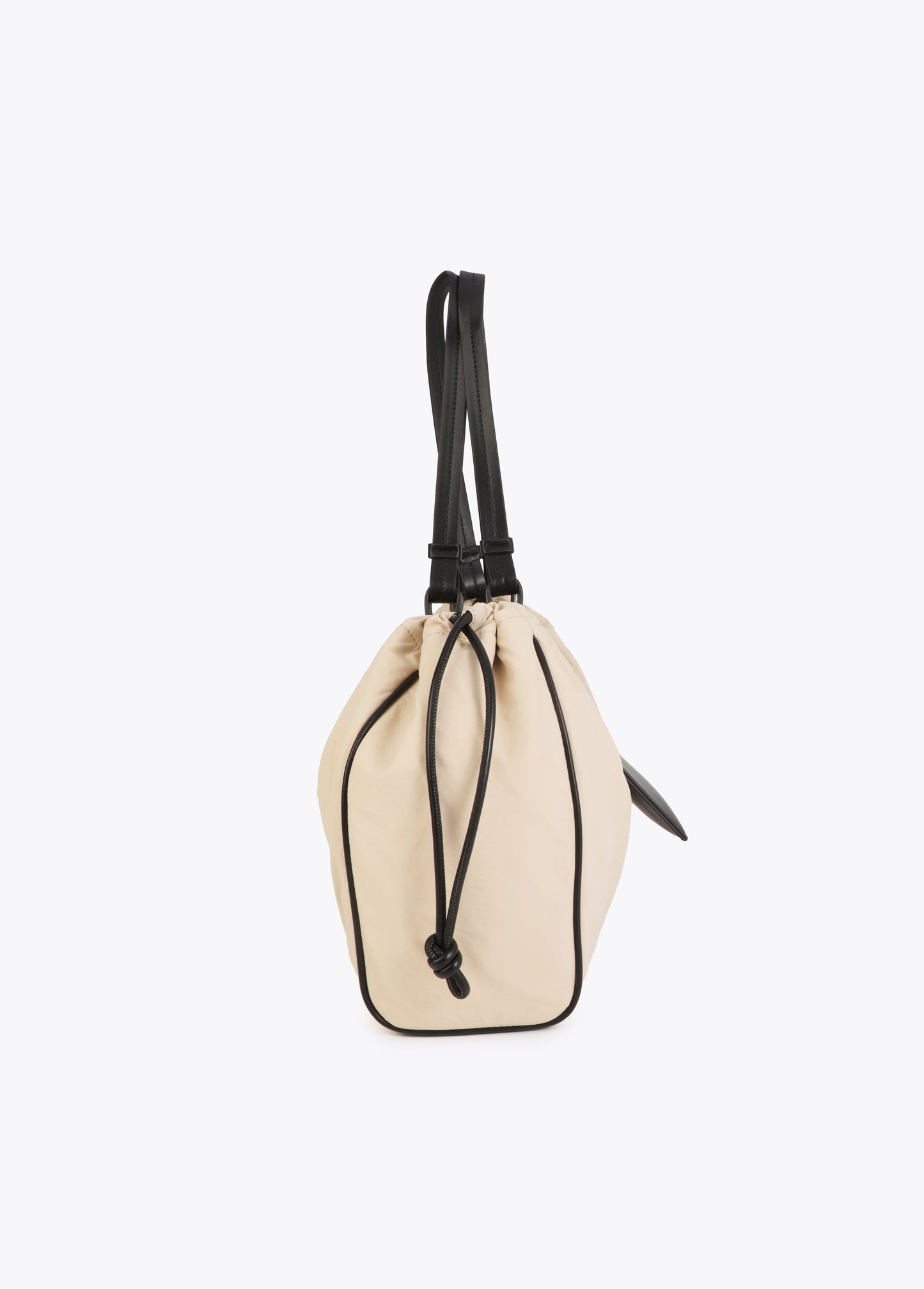 Nylon and PU Shopper Bag
