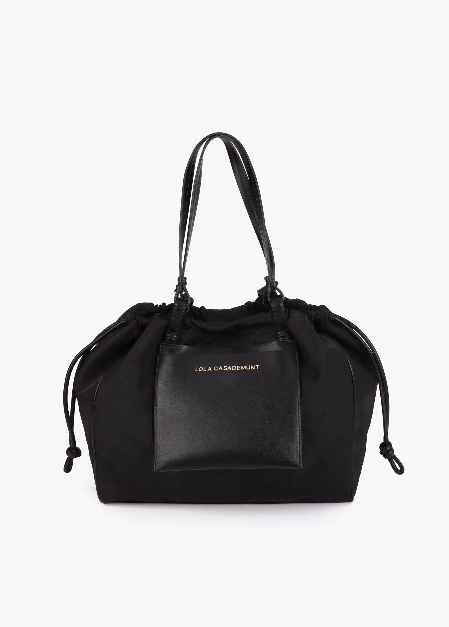 Nylon and PU Shopper Bag