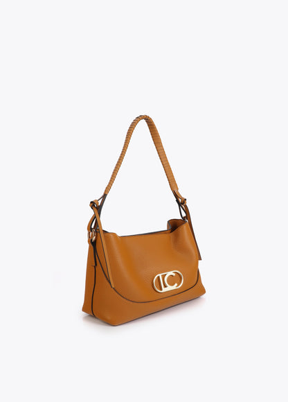 Faux Leather Crossbody Braided Handle and Bow