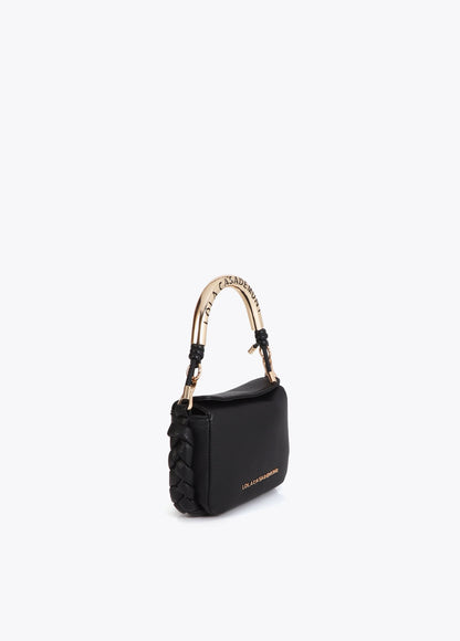 Mini Crossbody Bag with Cut-Out Metallic Handle