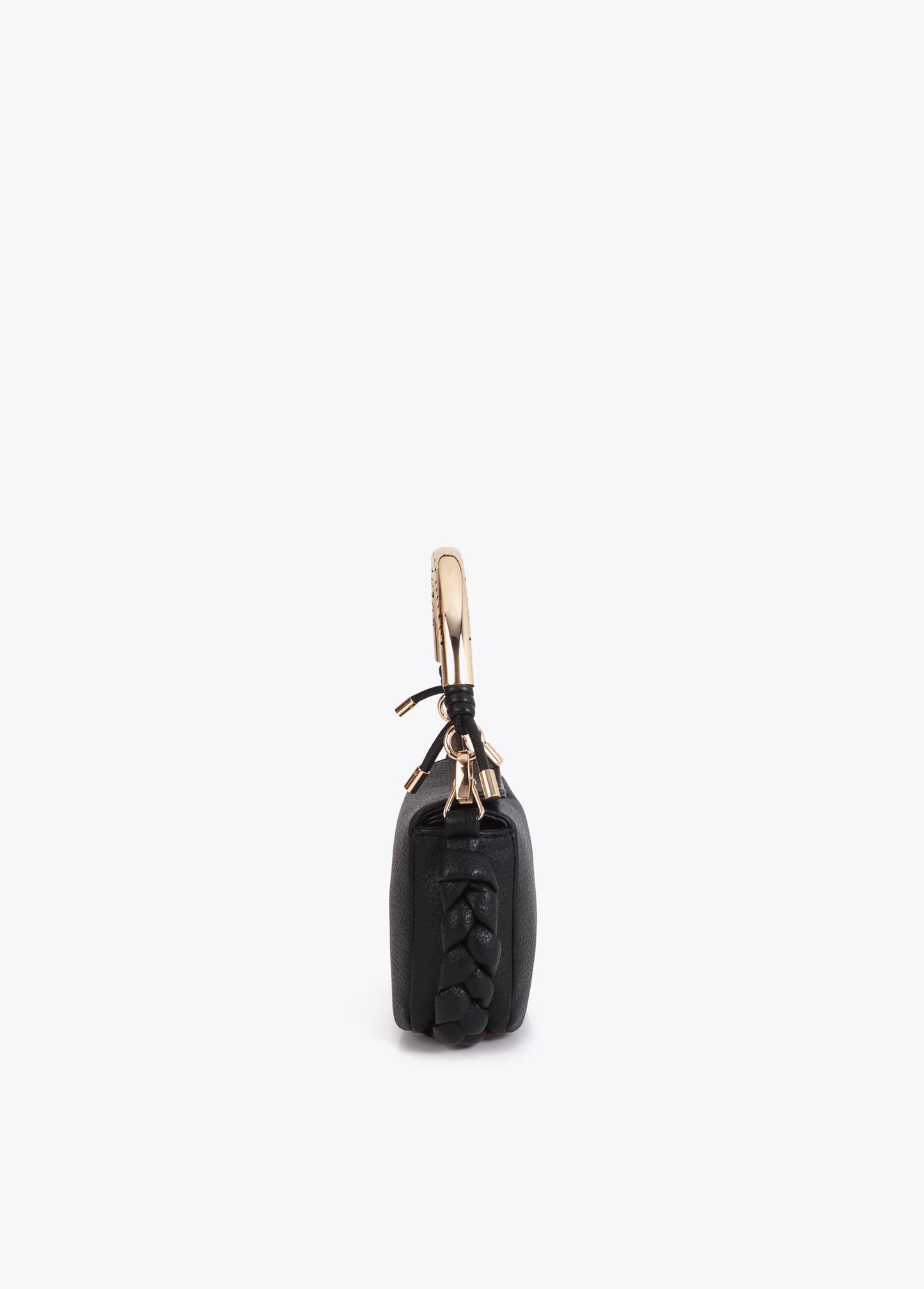 Mini Crossbody Bag with Cut-Out Metallic Handle