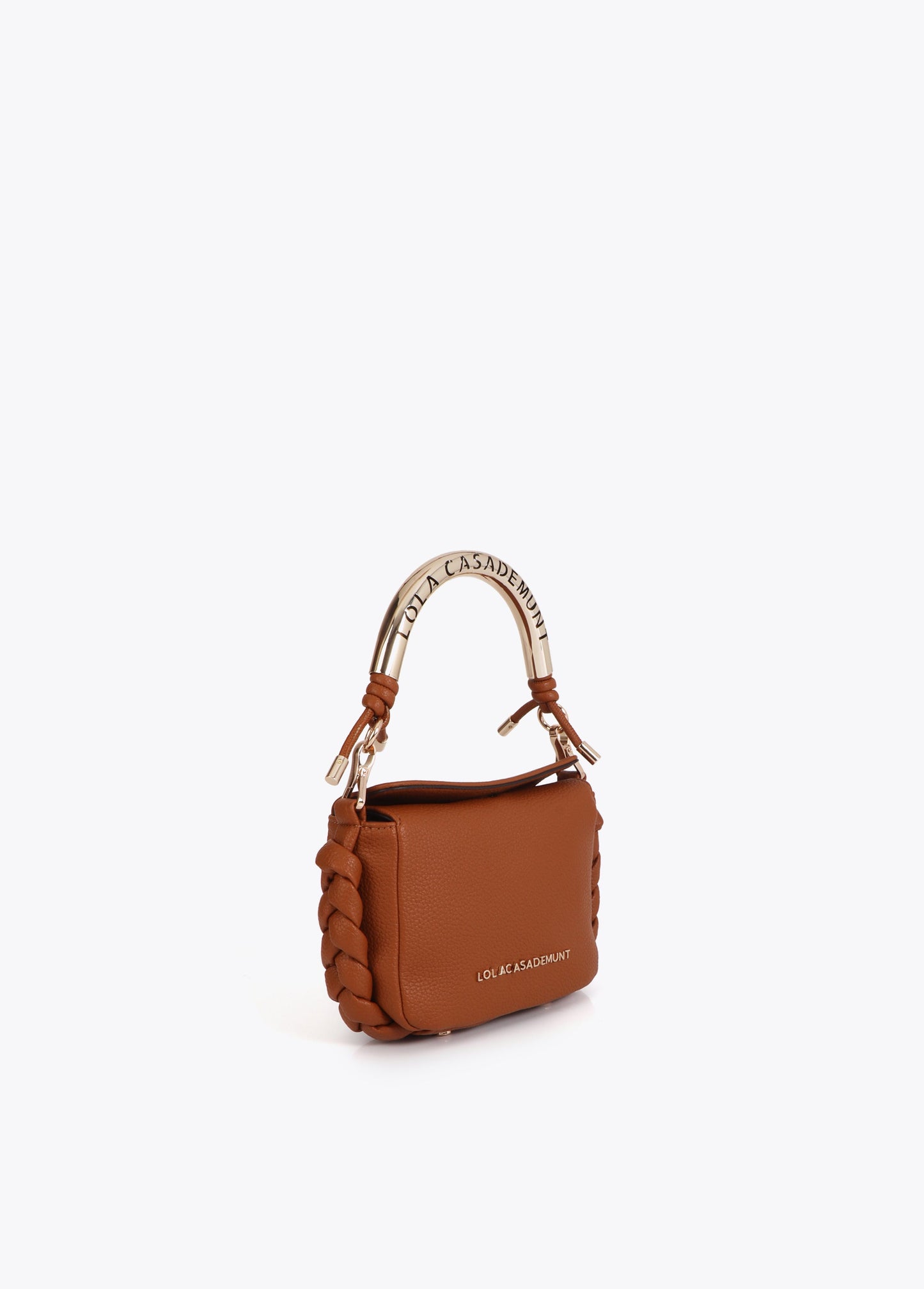 Mini Crossbody Bag with Cut-Out Metallic Handle