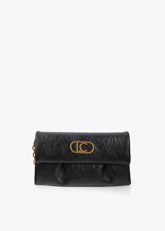 Flap Crossbody with Pleats