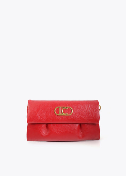 Flap Crossbody with Pleats