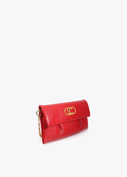 Flap Crossbody with Pleats