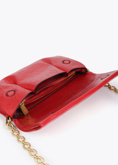 Flap Crossbody with Pleats