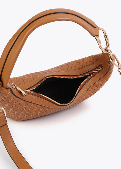 Woven Half Moon Bag