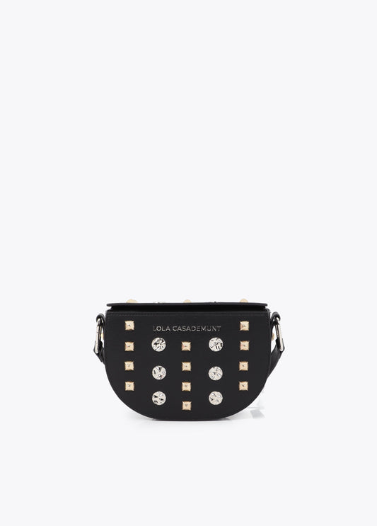 Banana bag with gold and silver studs