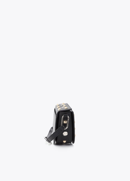 Banana bag with gold and silver studs