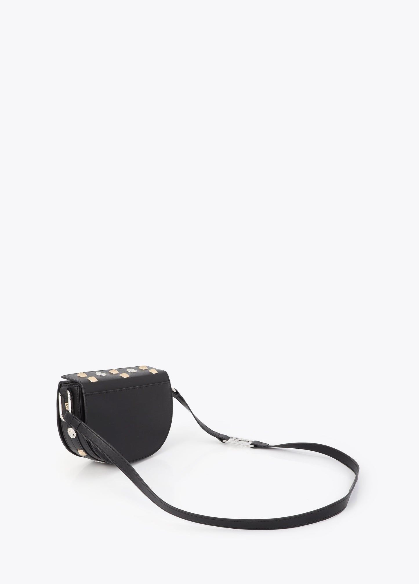 Banana bag with gold and silver studs
