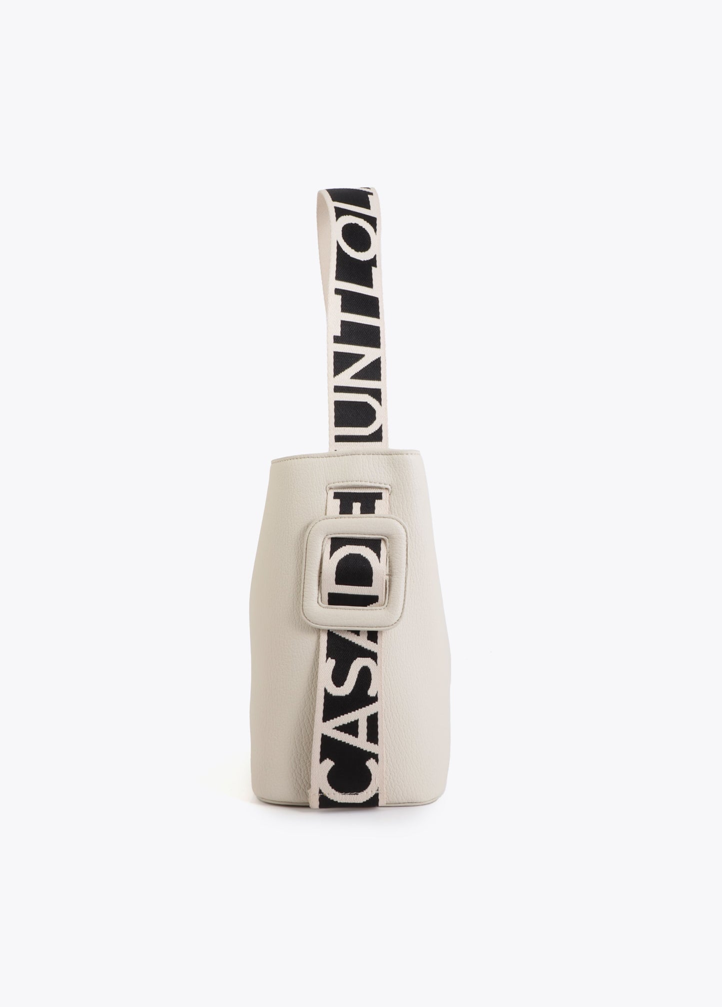 Contrast Handle Nylon Shopper