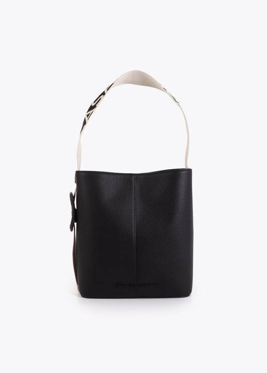 Contrast Handle Nylon Shopper