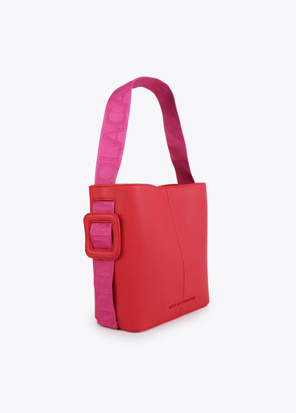 Contrast Handle Nylon Shopper